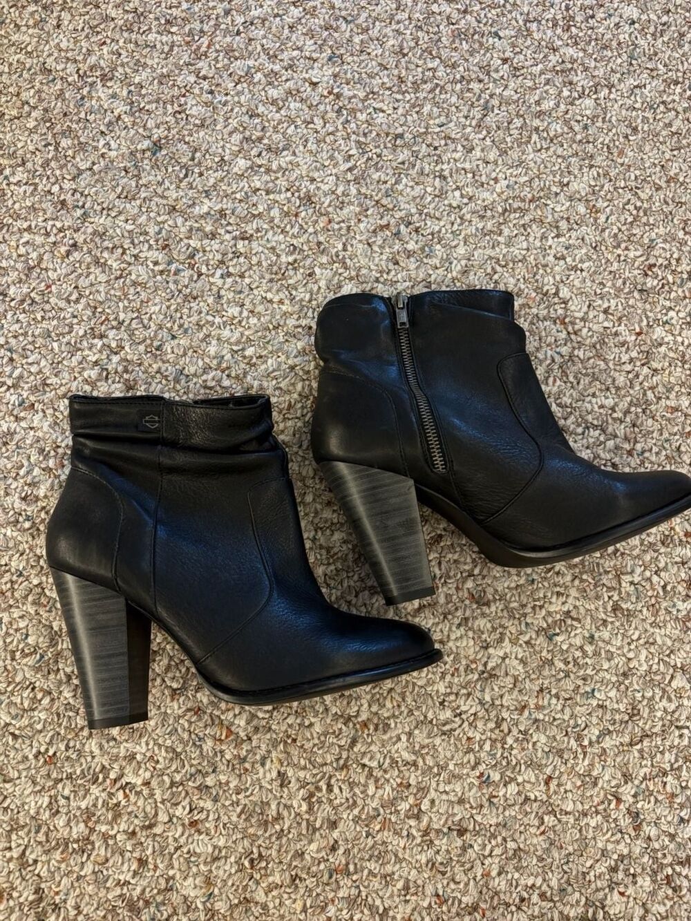 Harley-Davidson Women's Leather High Heel Ankle Boots